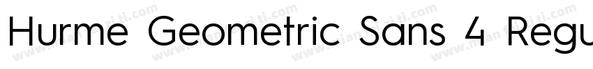 Hurme Geometric Sans 4 Regular字体转换